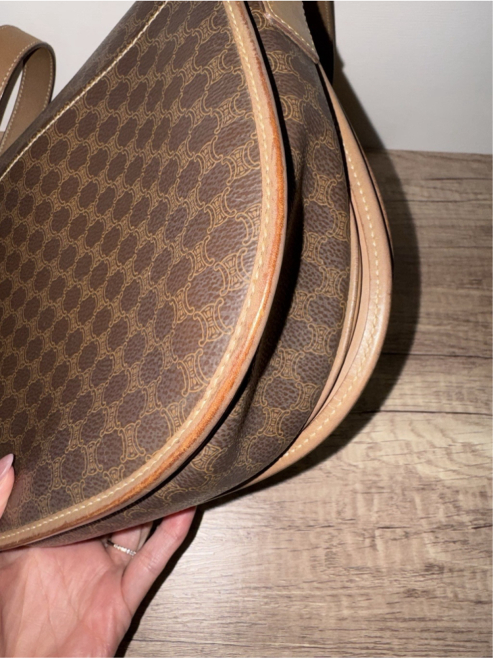 Vintage Céline Macadam Crossbody Bag Quiet Luxury Minimalist Classic Old Money - Picture 4 of 16